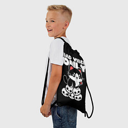 Рюкзак-мешок Кот - только плохие предчувствия, цвет: 3D-принт — фото 2