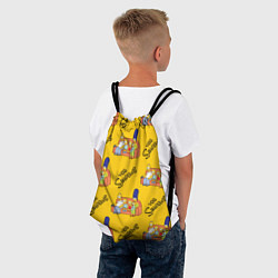 Рюкзак-мешок Симпсоны - ретро стиль, цвет: 3D-принт — фото 2