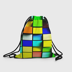 Рюкзак-мешок Оптические кубы, цвет: 3D-принт