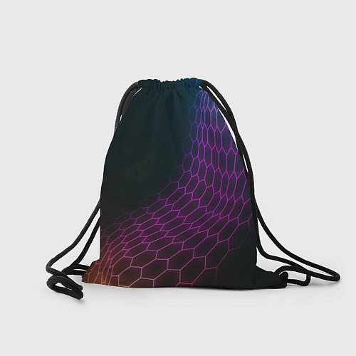 Мешок для обуви Volkswagen neon hexagon / 3D-принт – фото 2