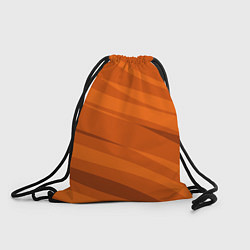 Рюкзак-мешок Тёмный оранжевый полосами, цвет: 3D-принт
