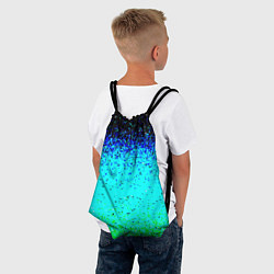 Рюкзак-мешок Пикселизация неоновых цветов, цвет: 3D-принт — фото 2