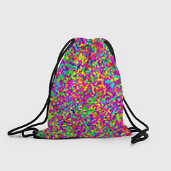 Рюкзак-мешок Паттерн разноцветная мелкая мозаика, цвет: 3D-принт