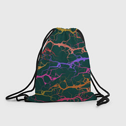 Рюкзак-мешок Разряды на зеленом, цвет: 3D-принт