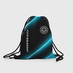 Рюкзак-мешок Leicester City неоновые лампы, цвет: 3D-принт