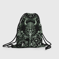 Рюкзак-мешок Викинг топор и руны, цвет: 3D-принт