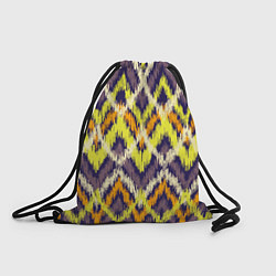 Рюкзак-мешок Разноцветный ромбовидный орнамент, цвет: 3D-принт
