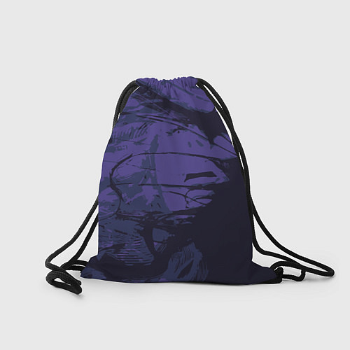 Мешок для обуви Абстрактное лицо девушки на фиолетовом - abstract / 3D-принт – фото 2