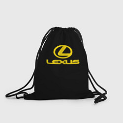 Рюкзак-мешок Lexus yellow logo, цвет: 3D-принт