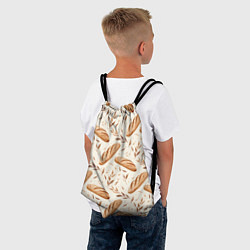 Рюкзак-мешок Паттерн багет, цвет: 3D-принт — фото 2