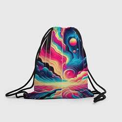 Рюкзак-мешок Neon space fantasy - ai art, цвет: 3D-принт