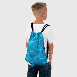Рюкзак-мешок Водная текстура, цвет: 3D-принт — фото 2