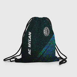 Рюкзак-мешок AC Milan glitch blue, цвет: 3D-принт