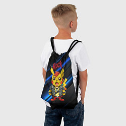 Рюкзак-мешок Радостный Пикачу рок звезда, цвет: 3D-принт — фото 2