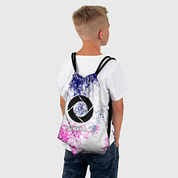 Рюкзак-мешок Portal брызги красок текстура, цвет: 3D-принт — фото 2