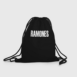 Рюкзак-мешок Ramones white logo, цвет: 3D-принт