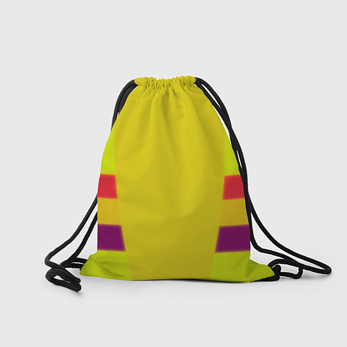 Мешок для обуви Serious Sam logo - yellow geometry / 3D-принт – фото 2