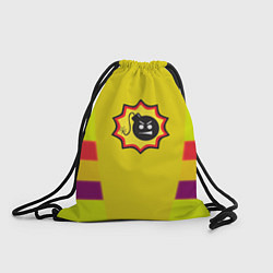 Мешок для обуви Serious Sam logo - yellow geometry