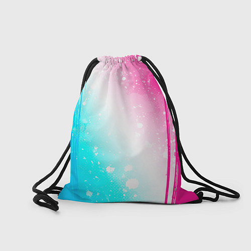 Мешок для обуви Blue Exorcist neon gradient style по-центру / 3D-принт – фото 2