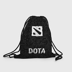 Рюкзак-мешок Dota glitch на темном фоне по-центру, цвет: 3D-принт
