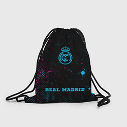 Рюкзак-мешок Real Madrid - neon gradient по-центру, цвет: 3D-принт