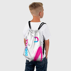 Рюкзак-мешок Deadlock neon gradient style вертикально, цвет: 3D-принт — фото 2