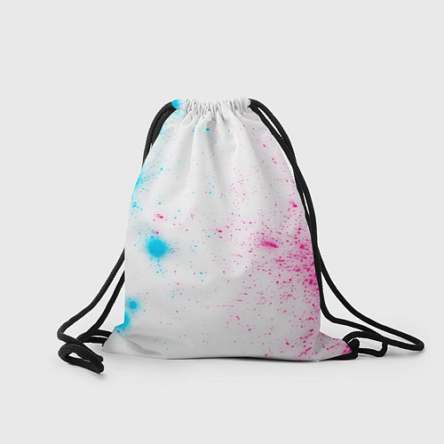 Мешок для обуви Aston Villa neon gradient style по-центру / 3D-принт – фото 2