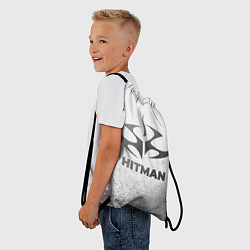 Рюкзак-мешок Hitman - white gradient, цвет: 3D-принт — фото 2