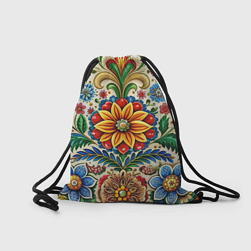 Мешок для обуви Русские классические узоры и орнамент / 3D-принт – фото 2