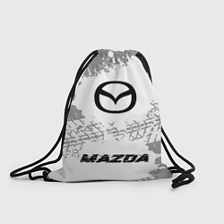 Рюкзак-мешок Mazda speed на светлом фоне со следами шин по-цент, цвет: 3D-принт