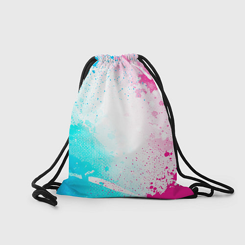 Мешок для обуви Sporting neon gradient style по-центру / 3D-принт – фото 2