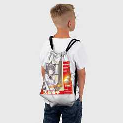 Рюкзак-мешок Твой кошка жена - аниме партия мем, цвет: 3D-принт — фото 2