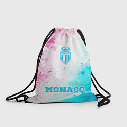 Рюкзак-мешок Monaco neon gradient style по-центру, цвет: 3D-принт