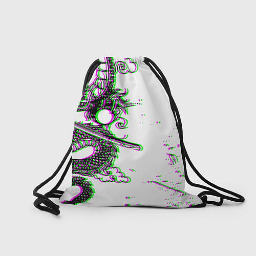 Мешок для обуви Cyberpunk neon dragon / 3D-принт – фото 2