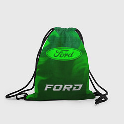 Рюкзак-мешок Ford - green gradient по-центру, цвет: 3D-принт