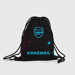 Рюкзак-мешок Arsenal - neon gradient по-центру, цвет: 3D-принт