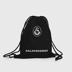 Рюкзак-мешок Galatasaray sport на темном фоне по-центру, цвет: 3D-принт