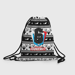 Рюкзак-мешок Rainbow six winter pattern, цвет: 3D-принт