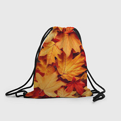 Рюкзак-мешок Осенние кленовые листья, цвет: 3D-принт