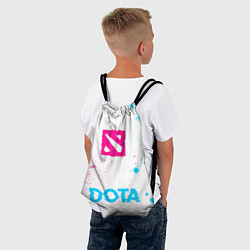 Рюкзак-мешок Dota neon gradient style по-центру, цвет: 3D-принт — фото 2