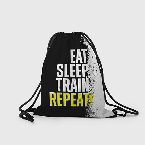 Мешок для обуви Eat sleep train repeat / 3D-принт – фото 2