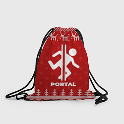 Рюкзак-мешок Новогодний Portal с оленями, цвет: 3D-принт