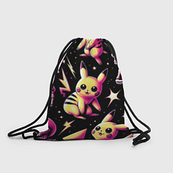 Рюкзак-мешок Pikachu and skeletons - pattern, цвет: 3D-принт