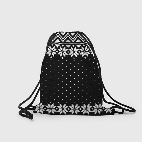 Мешок для обуви Пикачу свитер ugly black / 3D-принт – фото 2