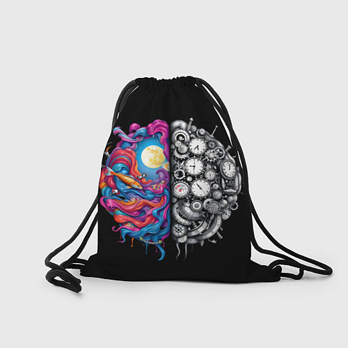 Мешок для обуви Правое и левое полушарие / 3D-принт – фото 2