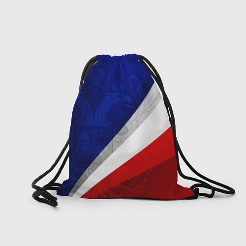 Мешок для обуви Герб России - триколор / 3D-принт – фото 2