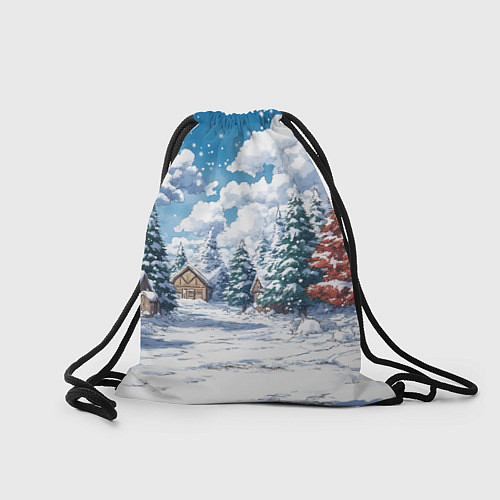 Мешок для обуви Новогодние петухи / 3D-принт – фото 2