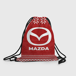 Рюкзак-мешок Новогодний Mazda, цвет: 3D-принт