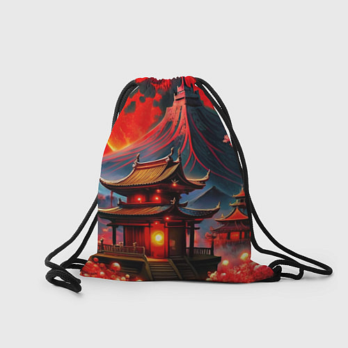 Мешок для обуви Japan red nature / 3D-принт – фото 2