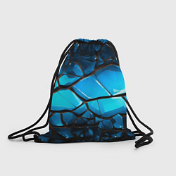 Мешок для обуви Синяя текстура объемных плит